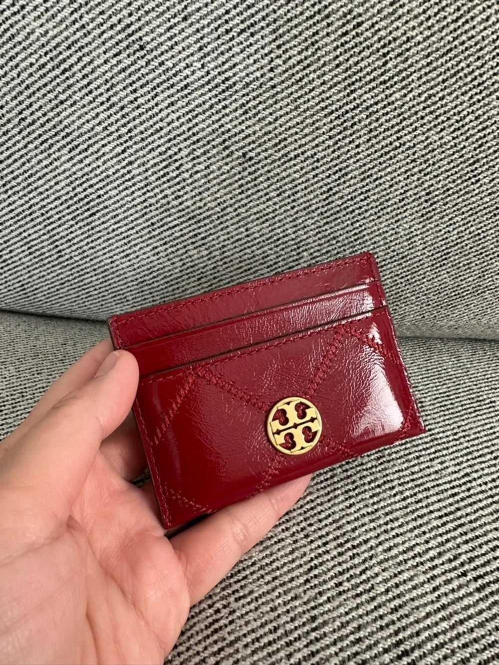 NWT Tory Burch Willa Slim Card Case 169923 Berry